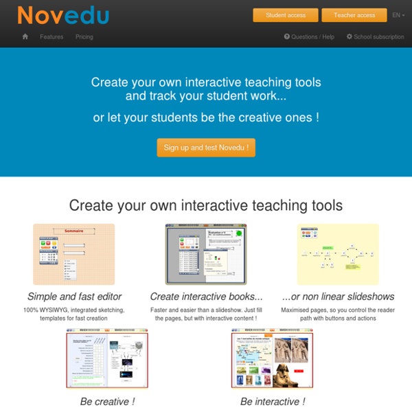 Novedu - Des outils simples et puissants pour les enseignants innovants