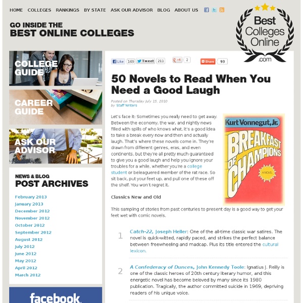 50 Novels to Read When You Need a Good Laugh