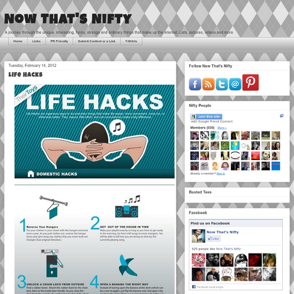 Now That's Nifty: Life Hacks