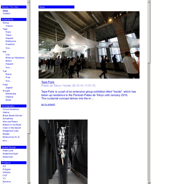 Numen / For Use » News