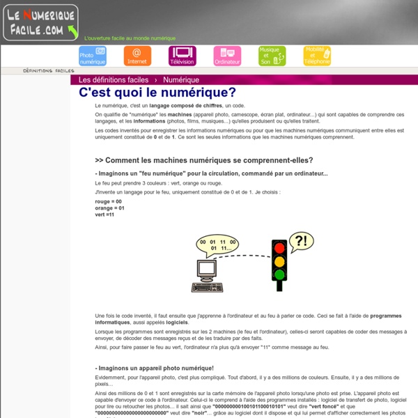 Numérique : C'est quoi le numérique?