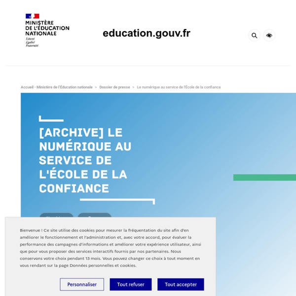 « Banque de ressources numériques » pour les cycles 3 et 4 : résultats de l’appel d’offres - L'école change avec le numérique