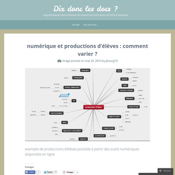 Numérique et productions d’élèves : comment varier ?