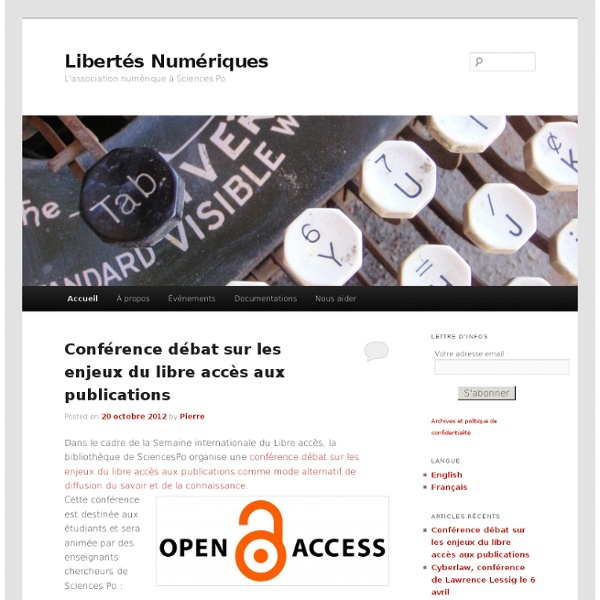 Association Libertés Numérique - SciencesPo