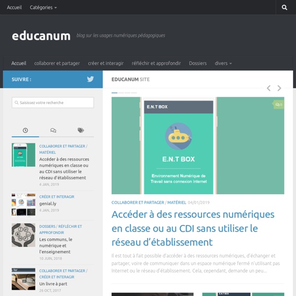 Educanum – blog sur les usages numériques pédagogiques