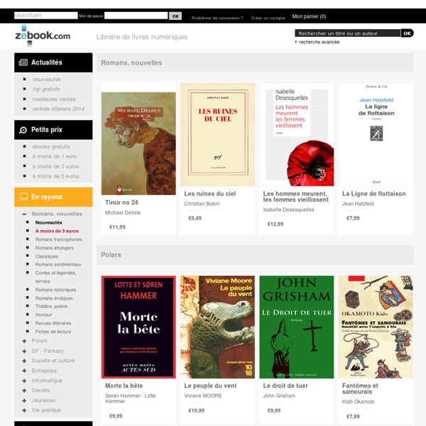 Comment Telecharger Des Livres Sur Pearltrees Zebook.com, librairie de livres numériques - Téléchargement ebooks ePub