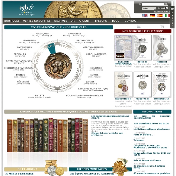 Le site des monnaies et des billets - Numismatique, Collection billets et monnaies