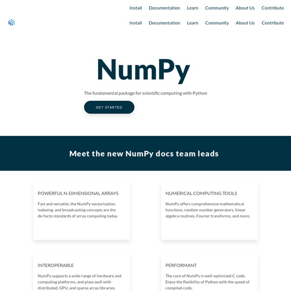 NumPy — Numpy