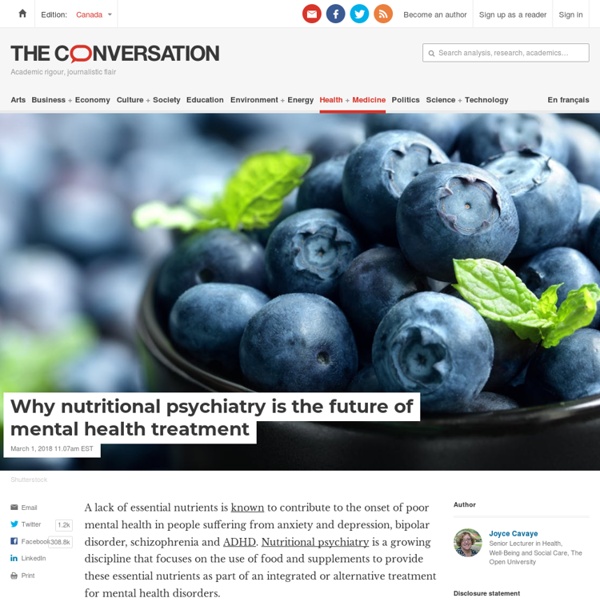 Why Nutritional Psychiatry is the Future of Mental Health Treatment