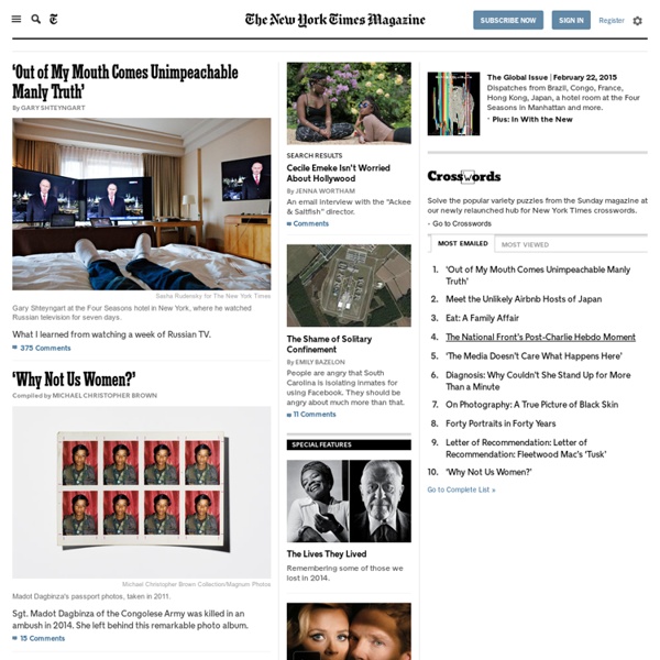 USA: NYT Magazine