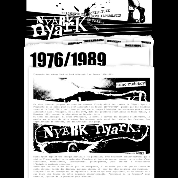 NYARk nyarK - Punk et Rock alternatif Français 76/89