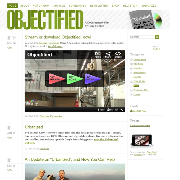 Objectified: A Documentary Film by Gary Hustwit
