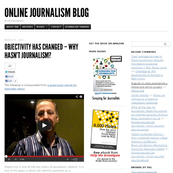 Objectivity has changed – why hasn’t journalism?