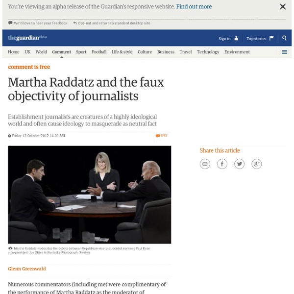 Martha Raddatz and the faux objectivity of journalists