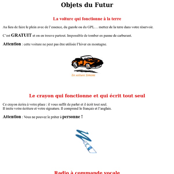 Objets du Futur