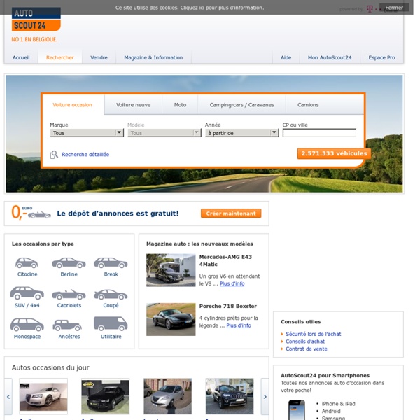 82 000 Auto occasion en Belgique / 1.897.933 occasions (auto, moto, camions) à vendre en Europe - AutoScout24