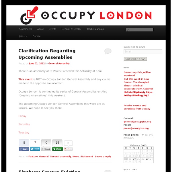 Occupy the London Stock Exchange