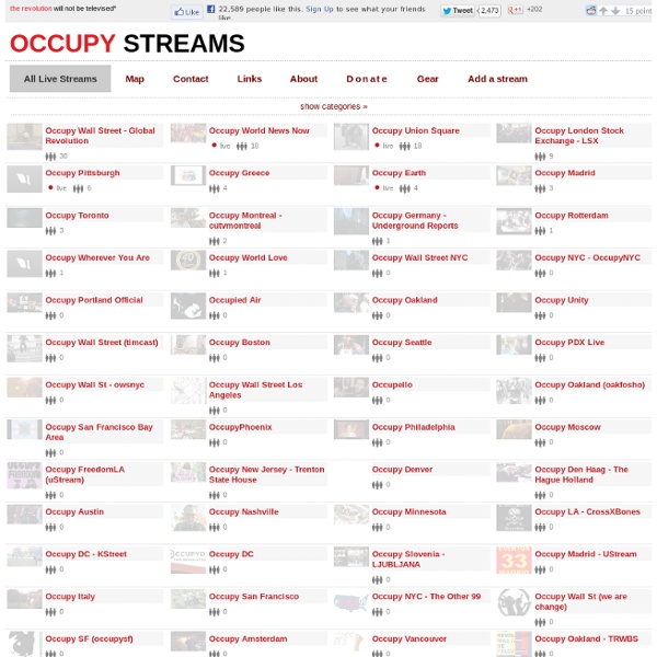 OccupyStreams.org - Global directory of #occupy live video streams