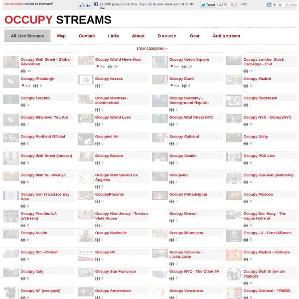 Live streams: global directory