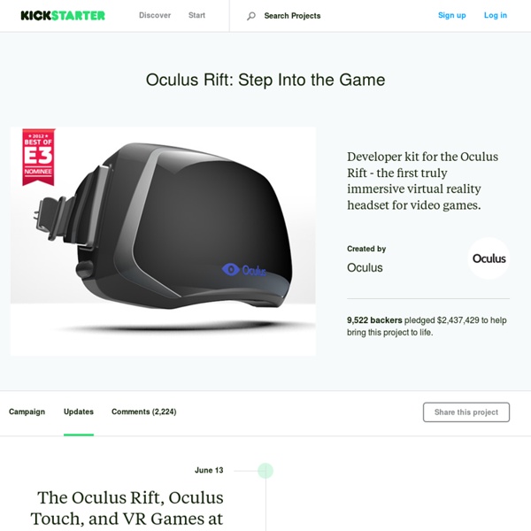 Oculus Rift: Step Into the Game by Oculus