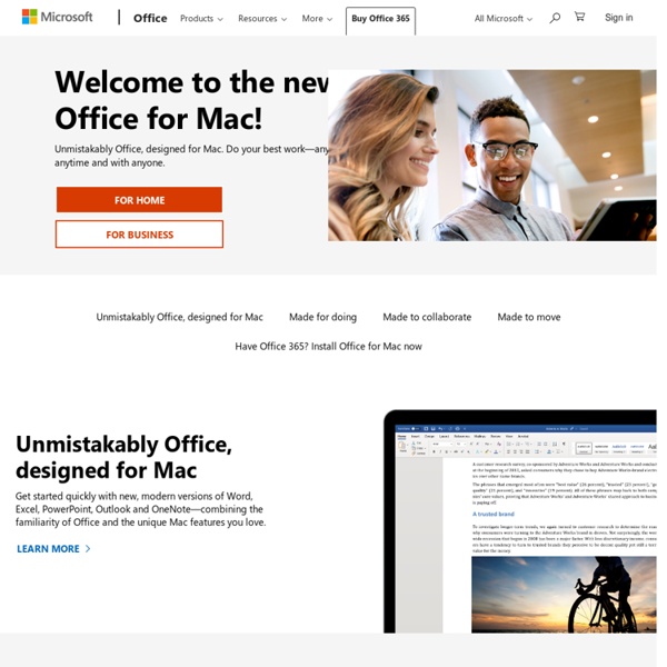 Mactopia - Discover Office 2008 for Mac from Microsoft