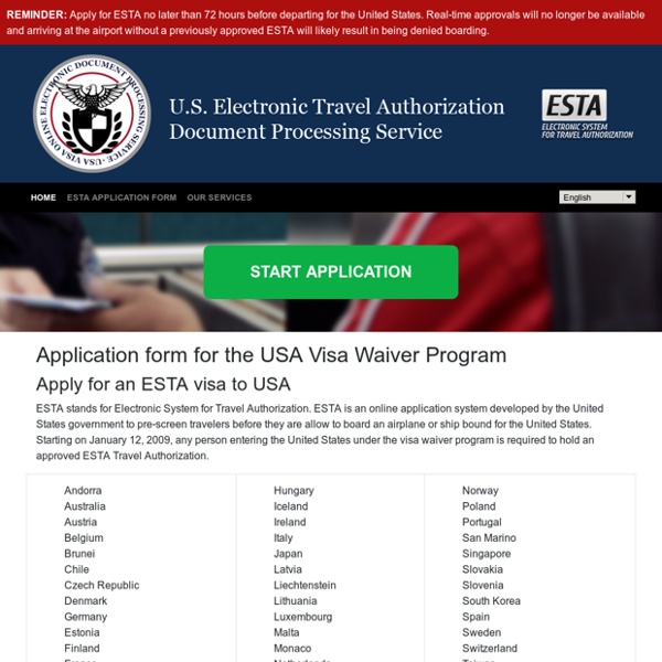 Official ESTA Application