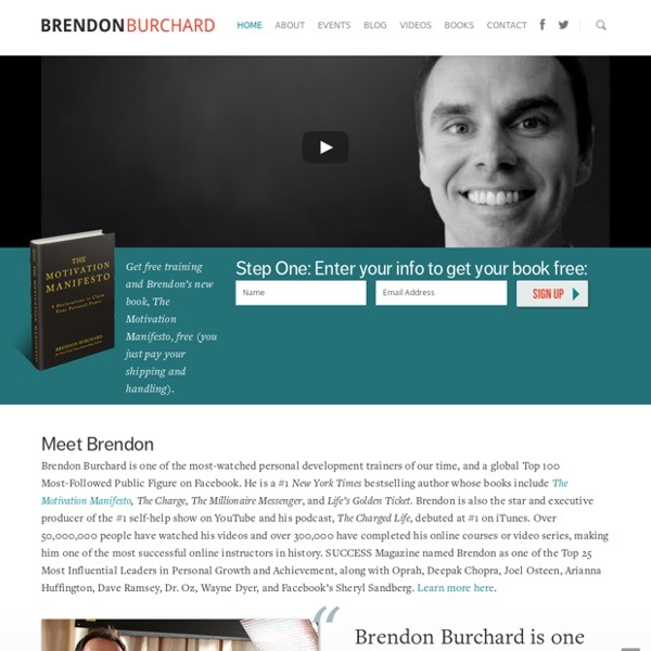 Brendon Burchard, Author The Millionaire Messenger