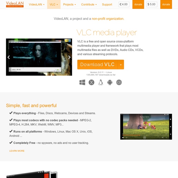 Official page for VLC media player, the Open Source video framework!