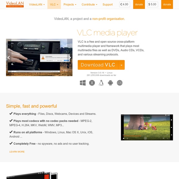 Official page for VLC media player, the Open Source video framework!