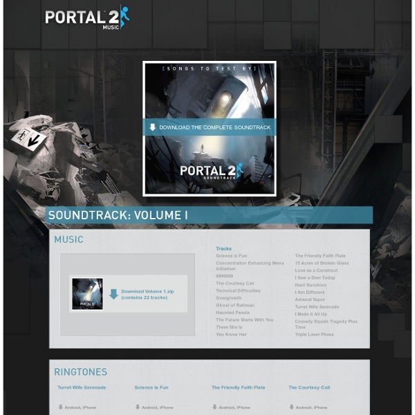 Official Portal 2 Website - Music