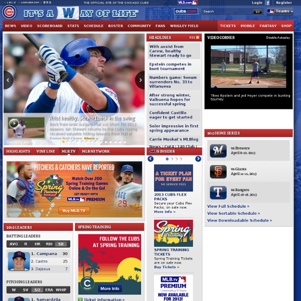 The Official Site of The Chicago Cubs