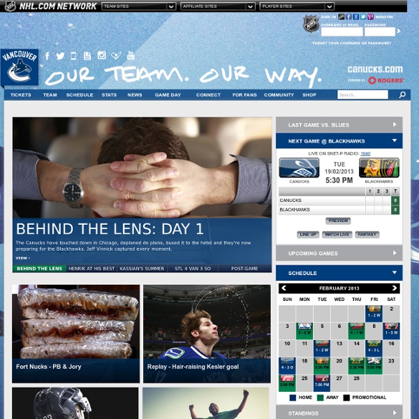 The Official Web Site - Vancouver Canucks