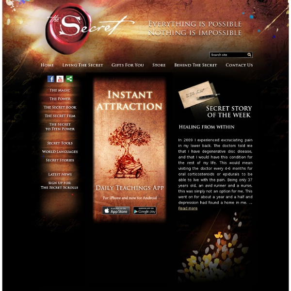 Official Web Site of The Secret and The Power