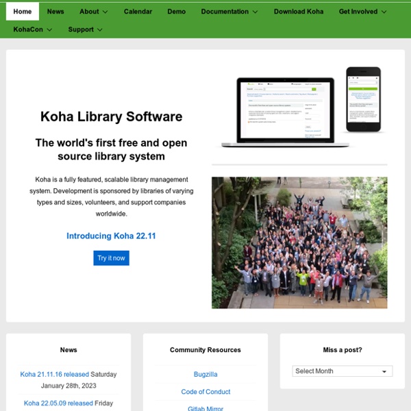 Official Website of Koha Library Software