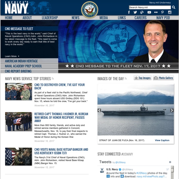 Navy.mil The Official Website of the United States Navy: Home Page