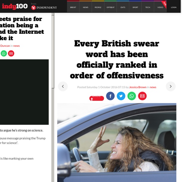 Every British swear word has been officially ranked in order of offensiveness