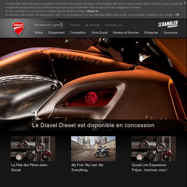 Site officiel Ducati - Motos, Ducati Corse, Accessoires Société