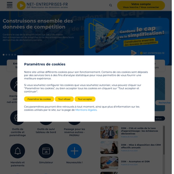 Accueil - net-entreprises.fr