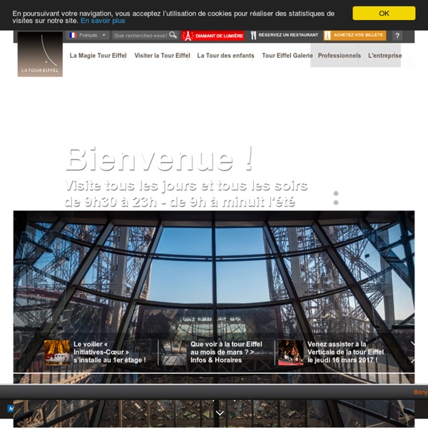 The official site of the Eiffel Tower