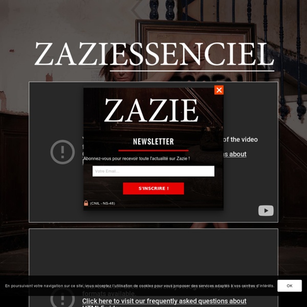 Site officiel de Zazie : "Essenciel" album disponible