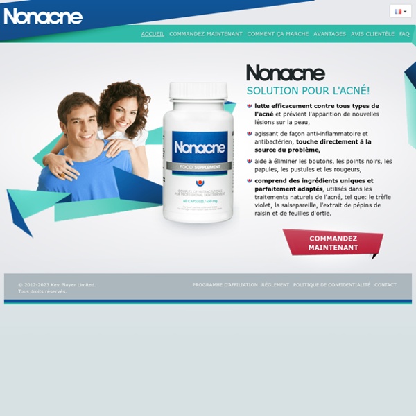 Nonacne - site officiel - Traitement efficace contre l'acné