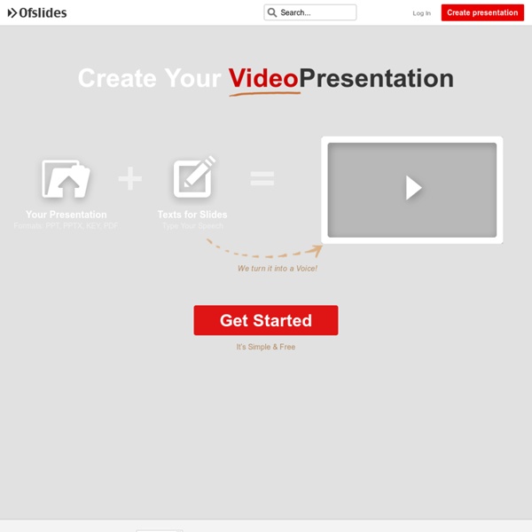 Ofslides — Convert PPT to Video Presentation