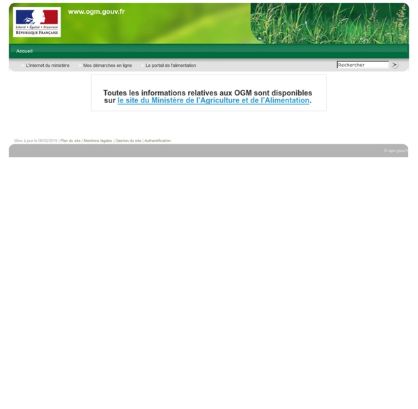 Site interministériel sur les OGM