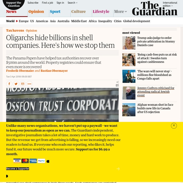 Oligarchs hide billions in shell companies. Here's how we stop them