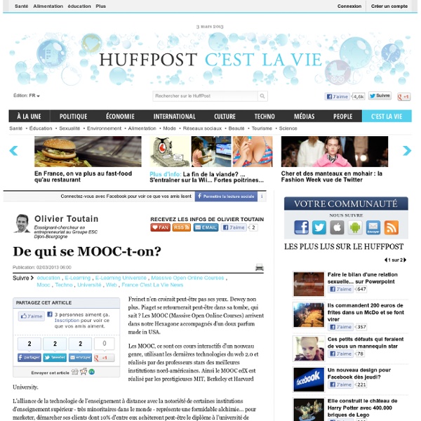 02/13 : De qui se MOOC-t-on?