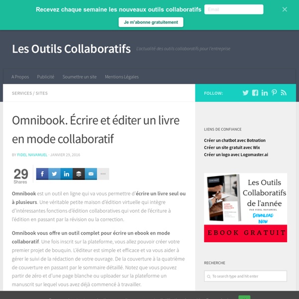 Omnibook. Écrire et éditer un livre en mode collaboratif