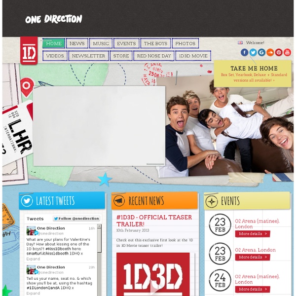 Welcome to the One Direction website!