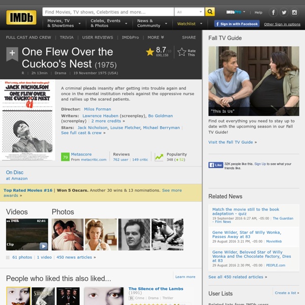 #10 One Flew Over the Cuckoo's Nest
