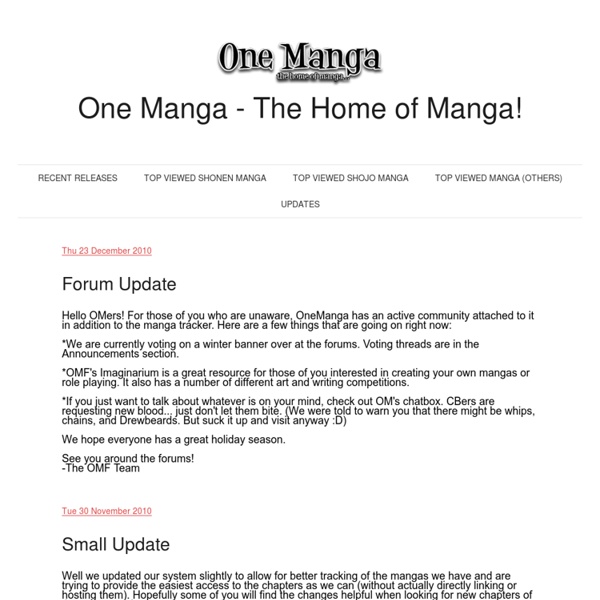 Read Free Manga Online at One Manga. Online manga scans reader.