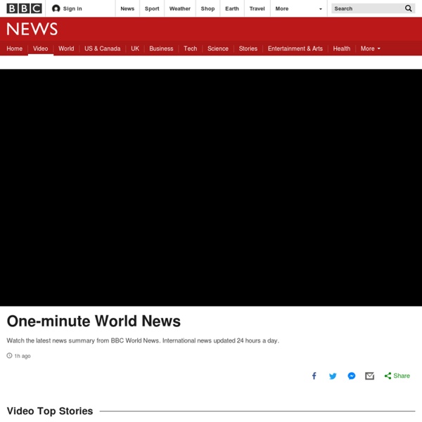 One-minute World News